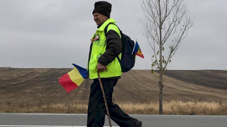Ion MĂRGINEANU,  basarabeanul care a mers pe jos la Alba Iulia: „Credința față de Neam și Țară este în creștere”